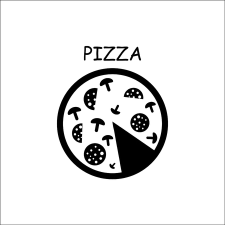 Pizza scoring .Vector icon.のイラスト素材
