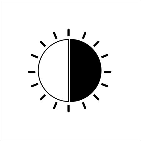 Sun icon vector.のイラスト素材