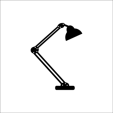 Table lamp. 
Modern desk lamp vector icon.のイラスト素材