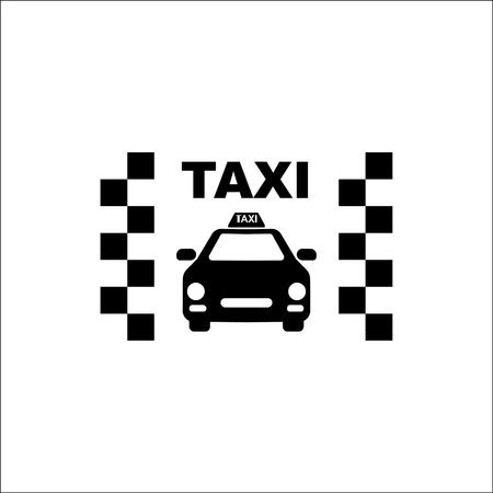 Taxi icon.Car icon.Vector icon.のイラスト素材