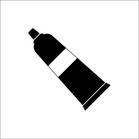 Tube of toothpaste and gel .Vector icon.のイラスト素材