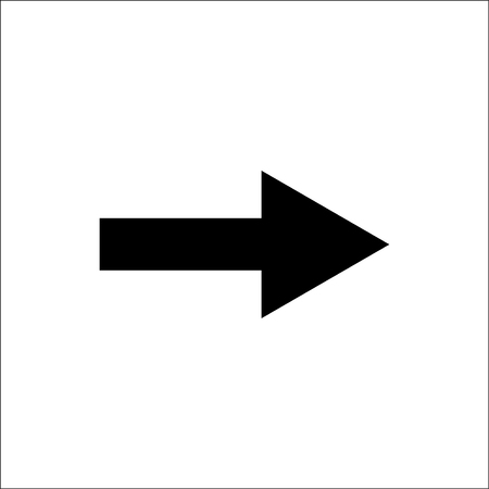 Arrow showing to 
the right.  Vector icon.のイラスト素材