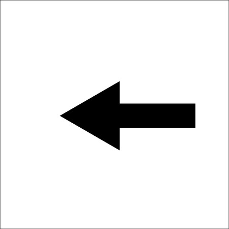Arrow showing to the left.Vector icon.のイラスト素材