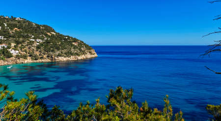 view of the bay from a heightの写真素材