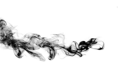 Magic fume abstract shape over white backgroundの写真素材