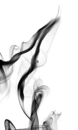 Abstract smoke curves on the white backgroundの写真素材