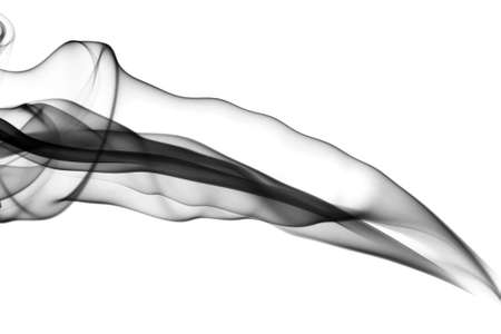 Fume Abstract shapes over the white backgroundの写真素材