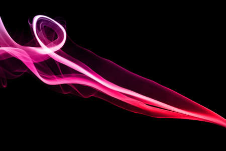 Colorful Abstract smoke pattern on white backgroundの写真素材