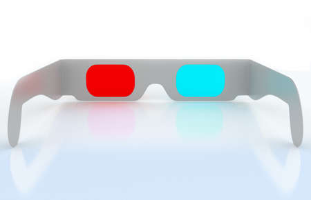 Modern 3D cinema glasses for watching three-dimensional content