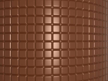 Bent chocolate bar. Useful as confectionery backgroundの写真素材