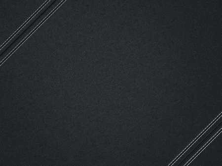 Black diagonal stitched leather background. Useful as texture