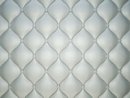 Grey stitched leather pattern with buttons and bumps. Luxury backgroundの写真素材