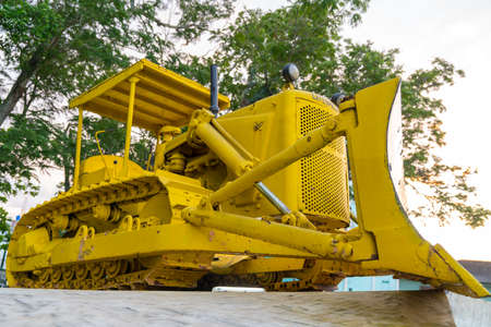 Bulldozer  of Armoured Train or Tren Blindado national monument and museum of Cuban Revolution in Santa Clara, Cuba. Created in memory of the Battle of Santa Clara. Captured in Spring 2018のeditorial素材