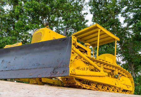 Bulldozer  of Armoured Train or Tren Blindado national monument and museum of Cuban Revolution in Santa Clara, Cuba. Created in memory of the Battle of Santa Clara. Captured in Spring 2018のeditorial素材