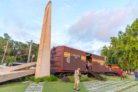 Armoured Train or Tren Blindado national monument and museum of Cuban Revolution in Santa Clara, Cuba. Created in memory of the events of the Battle of Santa Clara. Captured in Spring 2018のeditorial素材