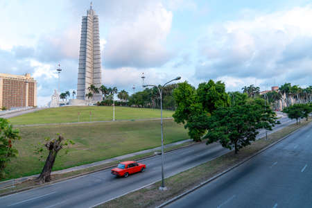 Monument to Jose Marti in Havana. Captured in spring 2018, Cubaのeditorial素材