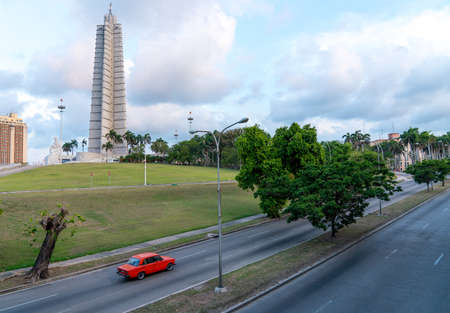 Monument to Jose Marti in Havana. Captured in spring 2018, Cubaのeditorial素材