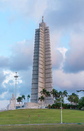 Monument to Jose Marti in Havana. Captured in spring 2018, Cubaのeditorial素材