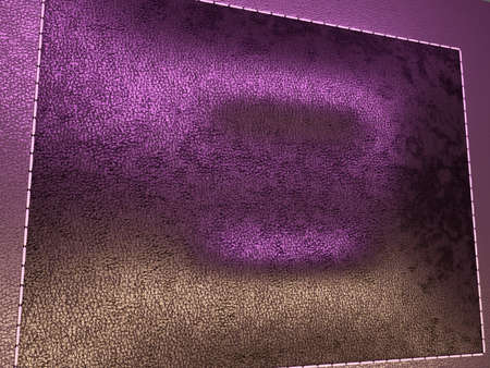 Leather stitched texture or background purple and brown with bumps. 3d render, 3d illustrationの写真素材