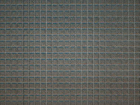 Leather stitched square grey texture or background with bumps. 3d render, 3d illustration
