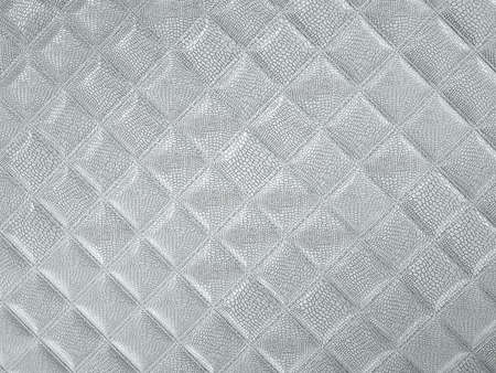 Alligator or crocodile Leather. Square stitched texture or background with bumps. 3d render, 3d illustrationの写真素材