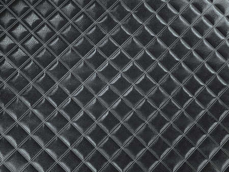 Alligator or crocodile black Leather. Square stitched texture or background with bumps. 3d render, 3d illustrationの写真素材