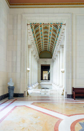El Capitolio, or National Capitol Building interior in Havana. Tourism in Cuba. Captured in spring...