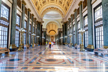El Capitolio, or National Capitol Building interior in Havana. Tourism in Cuba. Captured in spring 2019のeditorial素材