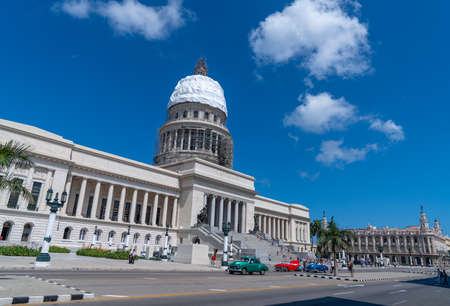 El Capitolio or the National Capitol Building in Havana, Cuba. Spring 2019のeditorial素材