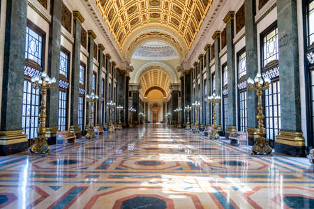 El Capitolio, or National Capitol Building interior in Havana. Tourism in Cuba. Captured in spring 2019のeditorial素材