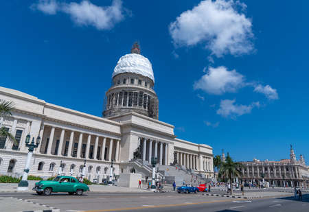El Capitolio or the National Capitol Building in Havana, Cuba. Spring 2019のeditorial素材