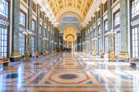 El Capitolio, or National Capitol Building interior in Havana. Tourism in Cuba. Captured in spring 2019のeditorial素材