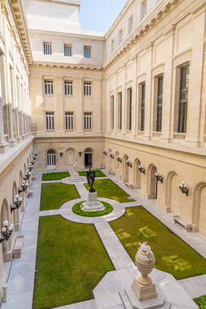 El Capitolio, or National Capitol Building courtyard in Havana. Tourism in Cuba. Captured in spring 2019のeditorial素材