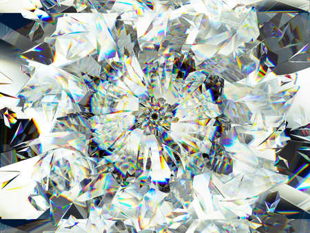 Gemstone or diamond texture closeup and kaleidoscope. 3d render, 3d illustrationの素材 [FY310131228863]