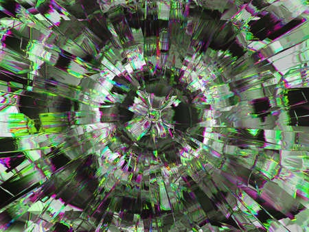 Gemstone or diamond texture closeup and kaleidoscope. 3d render, 3d illustrationの写真素材