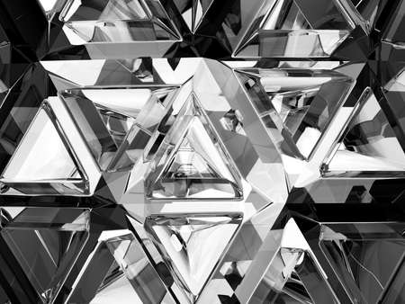 Gemstone or diamond texture closeup and kaleidoscope. 3d render, 3d illustrationの写真素材
