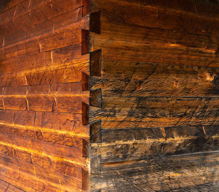 Wooden Rustic texture or background. Aged wood wall and boardsの写真素材