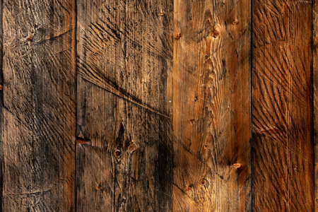 Wooden Rustic texture or background. Aged wood wall and boardsの写真素材