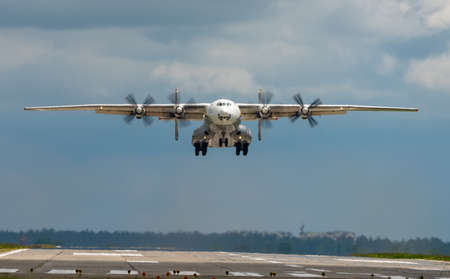 AN-22 Antonov Antei departed from the Kyiv-Antonov-2 International Airport to perform commercial...