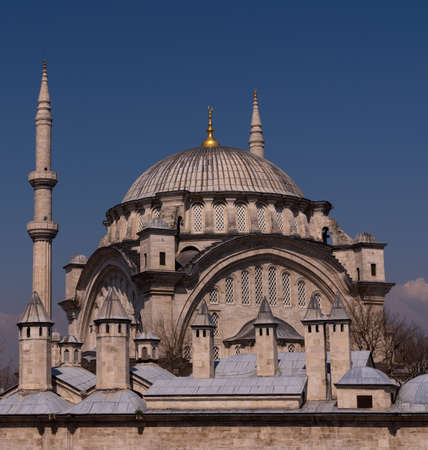 Suleymaniye mosque, one of the most beautiful and all-honoured mosques in Turkey. Captured in Istanbul, March 2021のeditorial素材