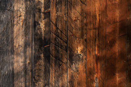 Wooden Rustic texture or background. Aged wood wall and boardsの写真素材