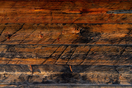 Wooden Rustic texture or background. Aged wood wall and boardsの写真素材