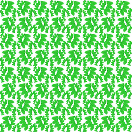 a few sprigs of green leaves,texture wrapped twigs leafのイラスト素材