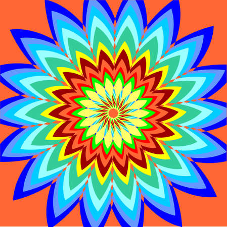colorful flower for a background. Vector illustrations. Design Elementのイラスト素材