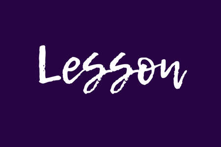 Lesson letter. Cartoon children School posterのイラスト素材