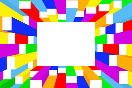 Vector colorful frameのイラスト素材