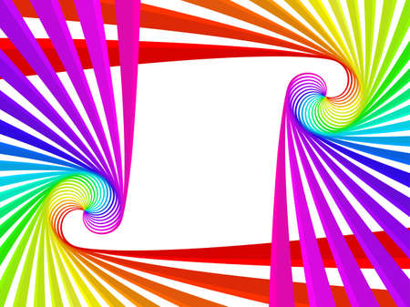 frame in rainbow colorsのイラスト素材
