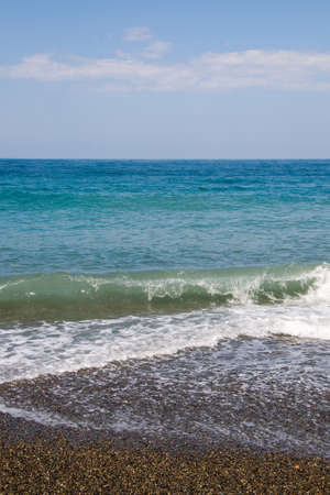 Sea wave on the beachの写真素材