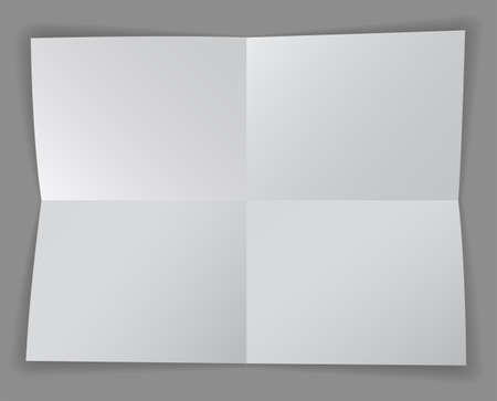 Blank paper divided into four sectionsのイラスト素材