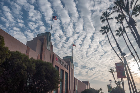 Burbank, California, USA â November 20, 2021: Macyâs is an American department store chain providing accessories, brand-name clothing, home furnishings and housewaresのeditorial素材